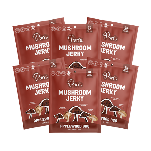 Applewood BBQ Mushroom Jerky - Single Serve Pack