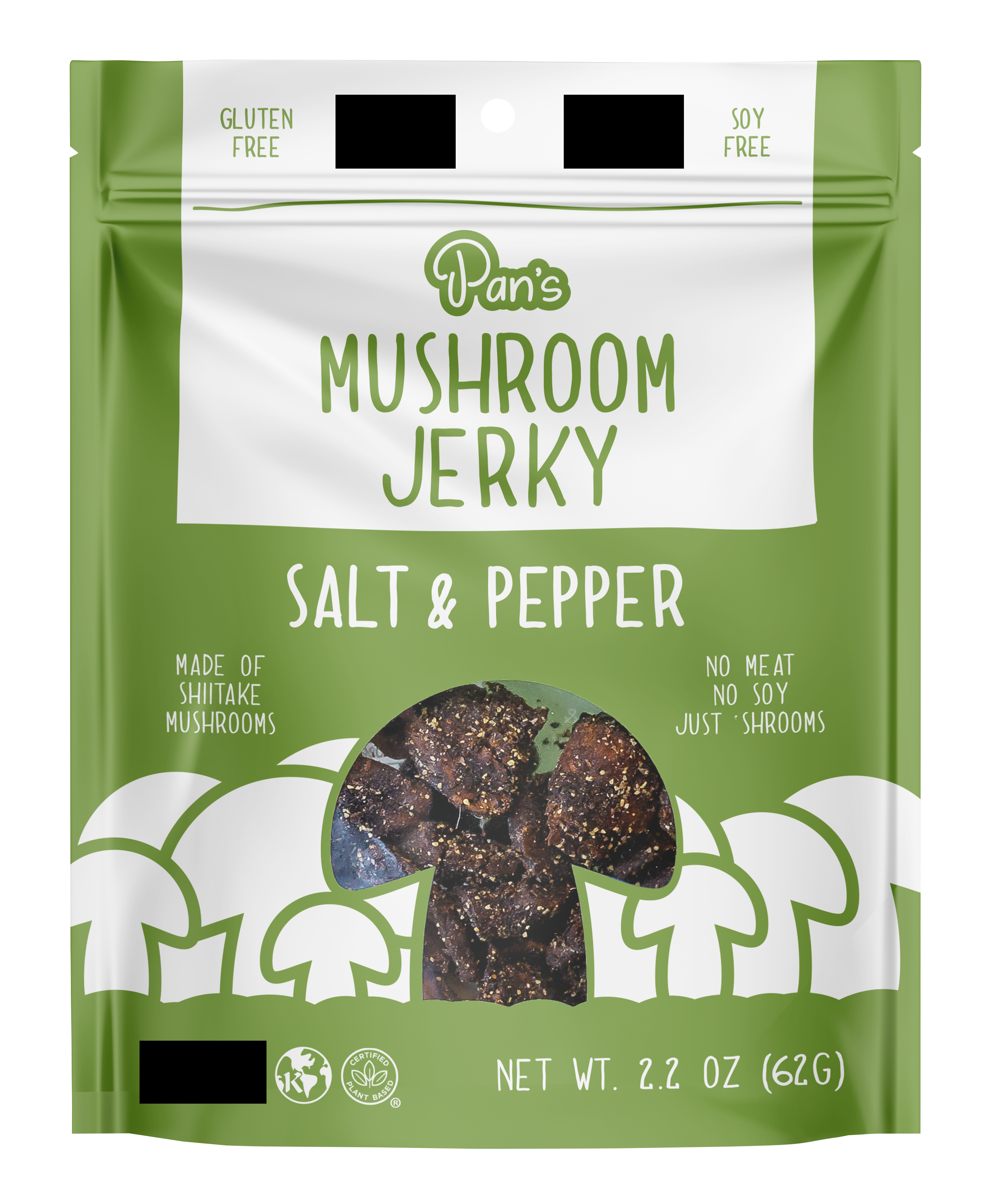 Salt & Pepper Mushroom Jerky - Upcycled Packaging Bundle